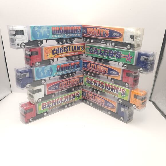 Swibco Trucking Company Toy Semi Truck Set of 10 New in package - Picture 1 of 13
